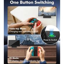 Base De Carga Para Nintendo Switch Portátil Dock Ventilación - Negro - Ver 3