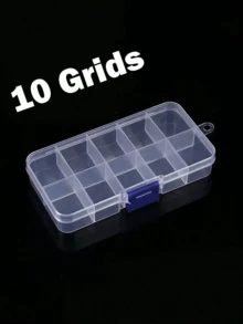 10/12/15/18/24格透明收纳盒，多用途塑料空盒，可用于存放耳环、戒指、珠宝、美甲用品、女士礼品等。 - 透明 - 查看 11