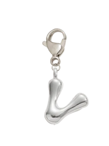 Bubble Silvery Letters Cute Necklace Pendant Bag Pendant-Lucky Crystal Pendant, Alphabet Letters A-Z, The Best Item For Spring And Summer Pairing,Shiny Alloy Bag And Backpack Pendant-Perfect Gift - Multicolor - View 24