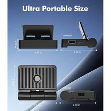 Base De Carga Para Nintendo Switch Portátil Dock Ventilación - Negro - Ver 10