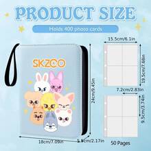Korean KPOP SKZ Card Binder Card Book, 4 Pockets, Up To 400 Cards, Cute Photo Album, Suitable For Stay Fans - Nhiều màu - Xem 5