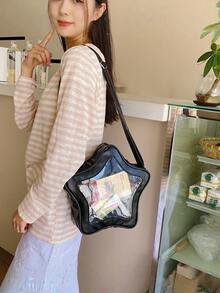 Japanese Style Minimalist Cute Aesthetic Shoulder Bag For Students Kawaii Crossbody Purse Street Fashion - Multicolor - View 1