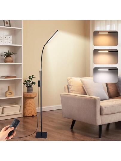 Yogle LED Vloer Lamp, Reading Lamp [120 LEDs, Modes 3000K 6000K 10 Brightness Settings] Dimmable Tafel Flexible Gooseneck Tube, Living Room, Bedroom Office view 6