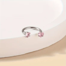 1件性感迷人不锈钢C形唇环唇钉鼻环穿刺鼻钉简约身体穿刺饰品派对节日礼物