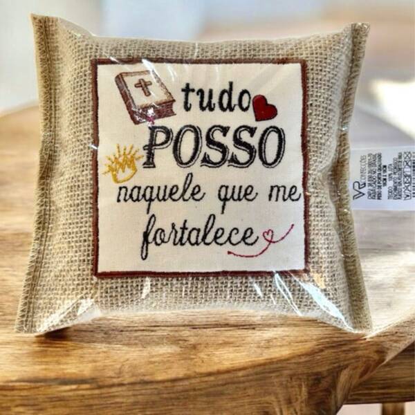 peso de porta bordado