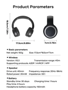 REMAX Premium Over-Ear-Kopfhörer; Hi-Fi-Sound mit 40-mm-Treiber; mehrwinkelverstellbar & federleicht; weiche Ohrpolster für höchsten Komfort; ideales Geschenk; Headset; Ohrhörer; kabelgebundene Kopfhörer; kabellose Kopfhörer - WM-12 Mehrfarbig - Übersicht 12