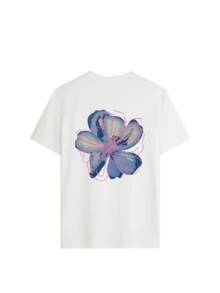 Set de 3 camisetas de mujer de manga corta con cuello redondo y estampado floral, de estilo casual y versátil, color rosa - Rosa - Ver 7