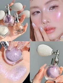 Chai phấn bắt sáng lấp lánh có thể nạp lại, nhũ lấp lánh cho cơ thể cô dâu, nhũ giả ngọc trai, nhũ cài tóc, nhũ cổ, nhũ xương quai xanh, nhũ dạng xịt, thích hợp trang điểm cơ thể, mặt, tóc, tay, lễ hội Carnival/Grass/dạ hội hóa trang, thích hợp tạo khối và làm nổi bật khuôn mặt, thiết kế vòi xịt tinh tế, độ che phủ nhẹ. - Nhiều màu - Xem 10