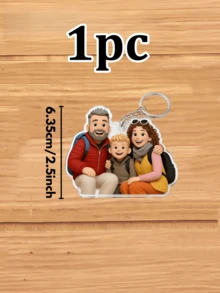 1/3/5pcs Personalized 2D Cartoon Keychain,2D Figure Personalized Acrylic Photo - Personalized Photo Keychains,Valentine's Day Gifts For Her, Him,Souvenirs,Exquisite Accessories Pendant, Gift For Friends, Family, Couples, Unique Souvenir Gifts, Suitable For Birthdays, Weddings, Parties, Anniversaries, Creative Decorative Accessories