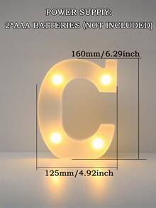 1pc LED Letter Lights Pink Lamp, Glitter Letters, Light Up Alphabet, Letters Sign, Dry Battery Powered, For Home Party Decoration Night Bar Wedding Birthday Christmas Lamp Girls Gift, Night Light For Proposals, Birthdays, And Photo Props, The Best Gift For Mother's Day And Father's Day - Multicolor - View 31
