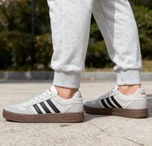 Adidas Meigao Lightweight & Comfortable Unisex Skateboarding Shoes, New Wear-Resistant Rubber Outsole For Outdoor, Fashionable Retro Style Low-Top Casual Sneakers, Couple Model JP8232 - Grey - View 2