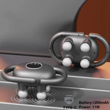 GENAI 16 头电动深层组织按摩机，高频冲击筋膜按摩器带红光，USB 充电，用于背部、颈部和全身放松 - 彩色 - 查看 11