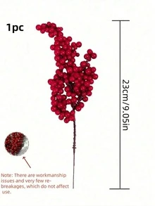 5/10/20/30 piezas de bayas rojas artificiales para decoraciones de árbol de Navidad, decoración de caja de regalo, corona hecha a mano DIY, para decoración del hogar, decoración de corona, decoración de habitación, centro de mesa, decoración de fiesta y festival