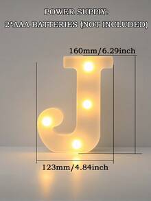 1pc LED Letter Lights Pink Lamp, Glitter Letters, Light Up Alphabet, Letters Sign, Dry Battery Powered, For Home Party Decoration Night Bar Wedding Birthday Christmas Lamp Girls Gift, Night Light For Proposals, Birthdays, And Photo Props, The Best Gift For Mother's Day And Father's Day - Multicolor - View 25