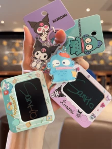 Sanrio Kuromi Doodle Board Keychain,Kawaii Cartoon Key Ring, Erasable Mini Drawing Pad + Reusable Note Function, Exquisite Hangyodon Design, Premium Durable Material, Cute Bag/Key/Backpack Decor, Stylish Japanese Anime Charm, Must-Have Bag/Key) for Sanrios, Novelus, the Girentials, the Esk, 錯誤 -Haves Novel Friends/Family/Birthday - Kuromi - 查看 8