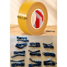 1pc 10M Invisible Pants Hem Tape, Prevents Pants Dragging, Seamless Closure Tape, Pants Leg Shortening Patch For Jeans, Trousers, Curtains - Multicolor - View 23