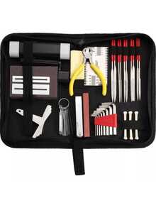 Kit De Herramientas De Reparación De Guitarra 45 PZ. Accesorios para instrumentos musicales - Negro - Ver 4