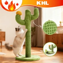 Rascador Para Gatos Cactus, Árbol Para Gatos De Interior, Poste Rascador De Gatos Sisal Natural, Resistente Y Duradero Para Calmar A Los Gatos, Proteger Los Muebles Y Recortar Las Uñas (Tamaño grande) - Verde - Ver 2