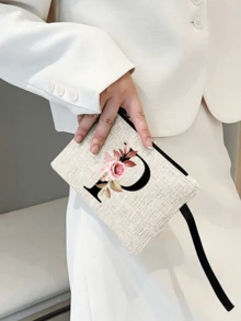 حقيبة قماشية مطبوعة بطبعة زهرية مع محفظة، حقيبة مستحضرات تجميل، هدية تقدير للمعلمات في عيد ميلاد النساء، حقيبة تخزين للسفر: الخيار المثالي للجمال في الهواء الطلق! إنها هدية للنساء والأمهات والمعلمات والأصدقاء والخادمات وحقيبة مستحضرات التجميل، هدايا للنساء، هدايا العطلات، هدايا عيد الحب، للطلاب، العودة إلى المدرسة، للمعلمات، مناسبة للنساء، الاستخدام اليومي، الأعياد والمناسبات - متعدد الألوان - مشاهدة 4