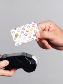 1pc Animal Paw Print Credit Card Sticker, Creative Personalized Ultra-Thin Cool PVC Anti-Fingerprint Credit Card Protector, High Quality, Scratch-Resistant, Suitable For Men And Women, Applicable To Small Chip Cards, Bank Cards, Credit Cards, Transportation Cards, Campus Cards, Etc., Can Be Used For DIY Decoration, Back To School Supplies, Cute Pets, Pet Lovers (Random Style Shipped) - Multicolor - View 8