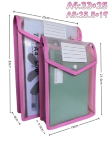 A4/A5 3D Storage Bag, Large Capacity Colorful Diagonal File Bag, Vertical Student Test Paper Storage 3D File Bag, Suitable For Home, School, Office, Can Store Contracts, Documents, Important Information, Pregnancy Check Reports, Etc.