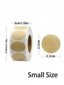 500 Pcs/Roll, Kraft Paper Label Stickers,Used For Gift Sealing Decoration, Item Classification Name Stickers (Multiple Styles To Choose From) - Multicolor - View 13