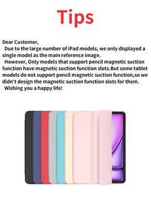 Tablet Protective Case For Samsung Galaxy Tablets/IPad/Redmi Pad SE/ Pad, Anti-Drop, Ultra-Thin/Smart Stand/Auto Wake, Suitable Compatible With Apple IPad Mini 4/5/6 (9.7/10.2/10.5 Inch), Air 4/5/6 (10th Gen, 10.9 Inch), Pro 11 Inch, Air 11 (M2), Air 13 And Pro 11 (M4) - Pink - Pink - View 7