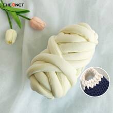 CHEONET - Sợi dày, sợi siêu to, thích hợp cho đan tay và móc, hỗn hợp cotton mềm mại, tự đan tay, se sợi, có thể dùng để làm chăn, gối, giường cho thú cưng và ga trải giường. - Nhiều màu - Xem 17