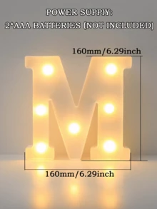 1pc LED Letter Lights Pink Lamp, Glitter Letters, Light Up Alphabet, Letters Sign, Dry Battery Powered, For Home Party Decoration Night Bar Wedding Birthday Christmas Lamp Girls Gift, Night Light For Proposals, Birthdays, And Photo Props, The Best Gift For Mother's Day And Father's Day - Multicolor - View 27