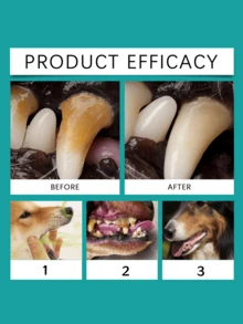 YEGBONG Large Capacity Dog Teeth Cleaning Finger Wipes, Suitable For Dogs & Cats | Pre-Soaked, Easy To Use, Freshen Breath, Convenient Oral Care, No Brushing Required - Multicolor - View 11