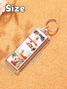 1/3/5pcs Personalized Photo Keychains, Custom Photo Keychains, Key Rings With Photos, Long Photo Keychains, Personalized Gifts, Customized Gifts, Couple Gifts, Gifts For Best Friends, Gifts For Women, Christmas Gifts, Perfect For Mother's Day, Father's Day, Anniversaries, Valentine's Day, Birthdays, Weddings, Gifts For Best Friends - Multicolor - View 2