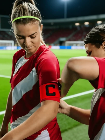 6-Piece Sports Equations Captain Wristband, Unisex Adjustable Elastic Football/Football Captain Armband, Suitable For Team Training And Outdoor Football Players(Due To Our Random Shipment, There May Be Situations Where The Colors Are The Same. Please Forgive Us)