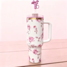 [Main Image Style]Say Goodbye To Frequent Refills! Unique Bottle Design With Pattern. 40oz. Large Capacity Straw Cup. Suitable For Car Use, Office, Fitness, And Outdoor Activities. Long-Lasting Cold Preservation. Leak-Proof And Non-Splash. Elegant Appearance.The Top Choices For Holiday Gifts: Souvenirs Or (For Oneself/Family And Friends), Handcrafted Presents, Graduation Gifts, Valentine's Day Gifts, Halloween Gifts, Christmas Gifts, Thanksgiving Gifts, Birthday Gifts And New Year Gifts. - Multicolor - View 6