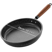 不粘煎锅套装；煎牛排、煎蛋、煎饼和户外露营的理想之选；适用于电磁炉和燃气灶；炊具套装，平底煎锅 - 彩色 - 查看 12