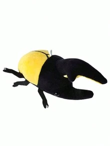 毛绒昆虫系列玩偶 - 甲虫毛绒蛾钥匙扣背包迷你甲虫毛绒玩偶 - 12*6*10厘米 - 彩色 - 查看 10