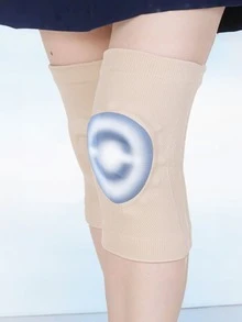 1双轻薄护膝，透气压缩套，带硅胶垫，减震运动护膝，减震减压，防滑缓冲护膝套，适用于跑步、健身、运动、滑冰、徒步、骑行、篮球、足球、舞蹈等运动。 - 彩色 - 查看 7