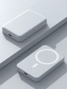 Sạc nhanh 5000mAh, phù hợp cho văn phòng, ký túc xá và nhà riêng. Bộ sạc không dây cho điện thoại, ký túc xá và nhà riêng. - trắng - Xem 1