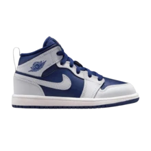 Nike Air Jordan 1 Mid PreSchool 'Blue Void' (Unisex) Blue Void/Summit White/Hot Lava/Pure Platinum DQ8424-403 Winter New - 藍色 - 查看 1