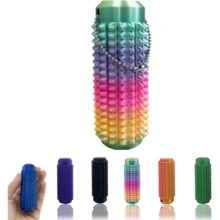 Little Ouchies Pain Fidget , Fidget Toys For Adults & Teens, 3D Printed Keychain 1pc Spiky Grippie Stim Keychain, Office Workers Gifts For Men (Colours And Details Are Random) - Multicolor - View 2