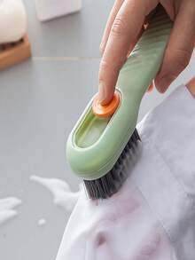 فرشاة سائلة متعددة الوظائف، أداة تنظيف الأحذية بالضغط المنزلي مع شعيرات ناعمة، مناسبة أيضًا للملابس والتنظيف المنزلي، 2 قطعة - متعدد الألوان - مشاهدة 8