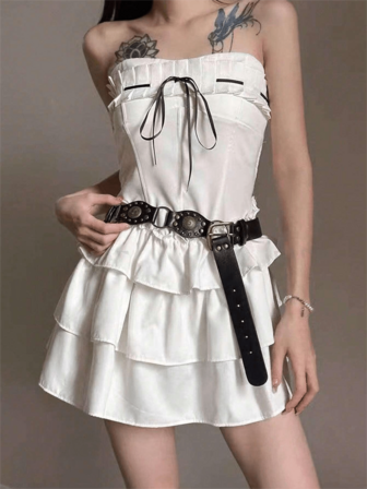 西部牛仔腰带，新款设计，美式复古棕色铆钉腰带，百搭牛仔裤，ins风