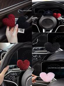 Heart Shaped Fashion Hanging Decor For Car Interior - Multicolor - View 2