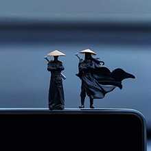 Trang trí màn hình xe hơi kiếm sĩ phương Đông cổ đại, đồ trang trí gương chiếu hậu Samurai hoạt hình - Hiệp sĩ - Xem 3