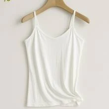 2-Piece Women's Tank Top With Thin Straps, Cotton, Everyday Wear - Black and White - View 3