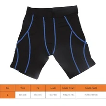 Pantalón Corto Compresivo para Baloncesto y Entrenamiento, Tejido Elástico de Secado Rápido y Transpirable, Color Azul Talla L - Multicolor - Ver 6