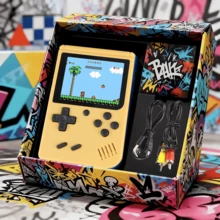 Retro Handheld Console, 400 Brand-New Classic Retro Games, HD Large Screen, Portable And Easy To Carry - The Perfect Gift For Christmas, Thanksgiving, And New Year. - 黃色 - 查看 1
