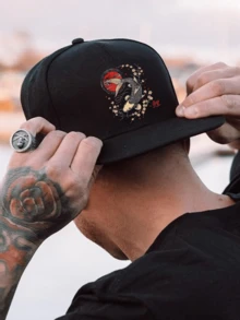 1pc/2pcs Sakura & Koi Fish Printed Y2K Streetwear Baseball Cap & Crossbody Bag Set, Adjustable Unisex Snapback & Shoulder Bag, Gift For Yourself And Friends - Multicolor - View 3