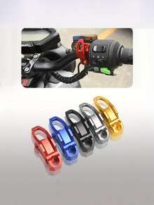 (Color de llave aleatorio) 1 pieza Gancho universal para casco de motocicleta de aleación de aluminio CNC, Gancho colgante de equipaje para pedal de motocicleta, Accesorio de gancho multifunción, Adecuado para modificación de gancho de acelerador de aleación de aluminio PCX160/150 PCX125 - Multicolor - Ver 13