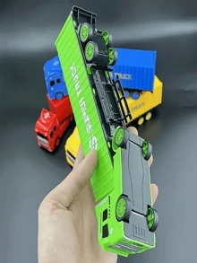 Children's Toy Engineering Truck Semi-Trailer Detachable Container Truck Sliding Tractor Truck Plastic Model Toy For Boys And Girls, Christmas - Multicolor - View 9