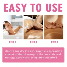 Peach Scented Body Oil For Glowing Skin - 4-In-1 Hydrating Blend With Jojoba & Argan Oil - Non-Greasy & Fast-Absorbing Daily Moisturizer For Silky Softness - Rượu sâm banh - Xem 5